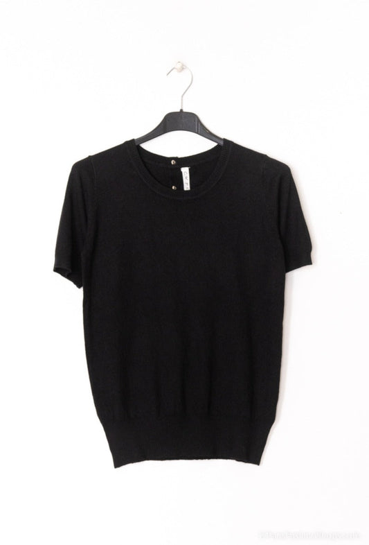 Pull manche courte noir