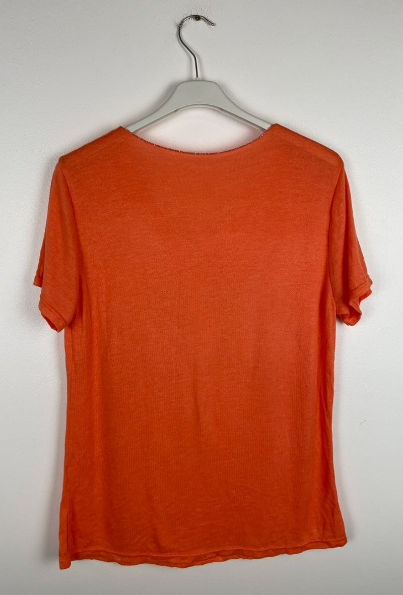 T-shirt MADEMOISELLE orange