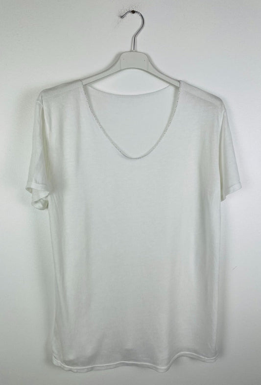 T-shirt uni blanc