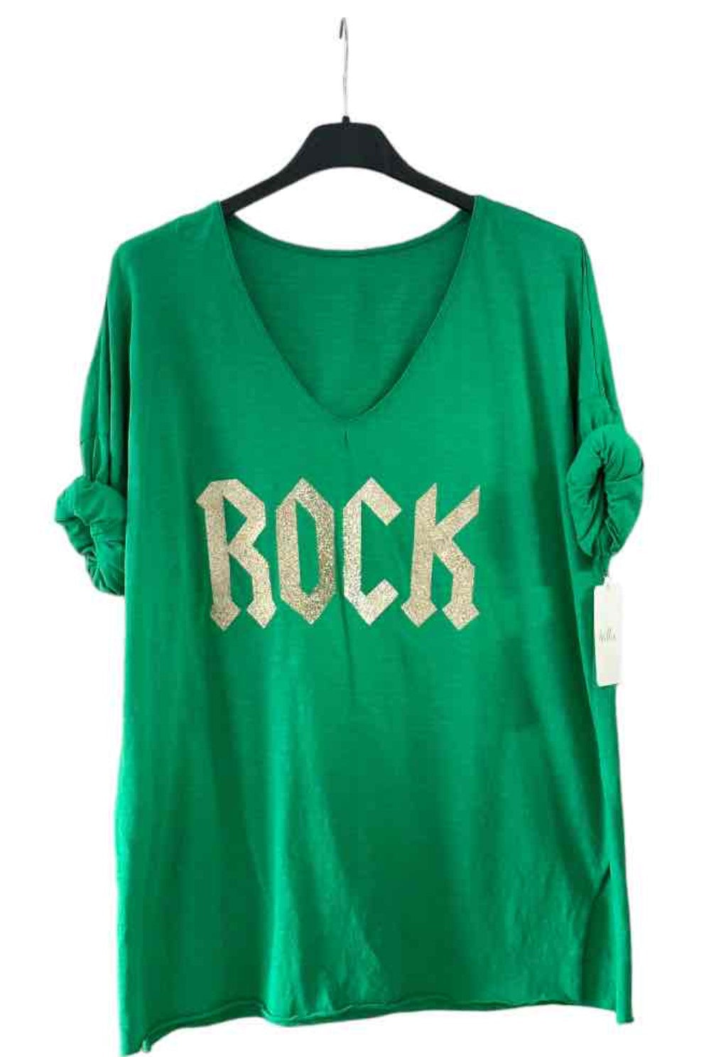 T-shirt manche longue "ROCK" vert